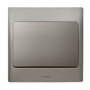 Bộ công tắc đơn 1 chiều màu xám đậm Legranda