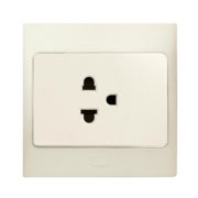 Bộ ổ cắm đơn 3 chấu màu trắng Mallia-Legrand