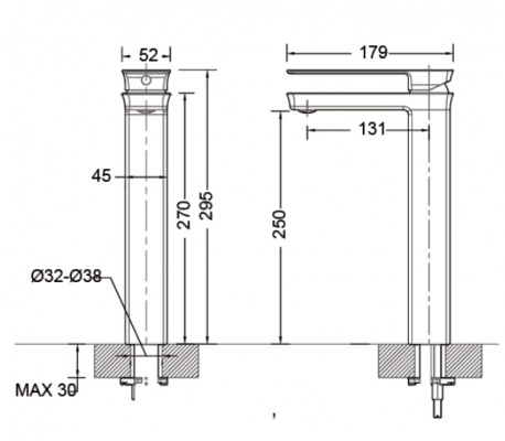 Vòi rửa lavabo Bravat F156101C-A-ENG