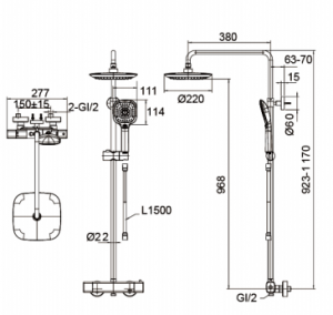 Sen Tắm F999153CP-A1-ENG