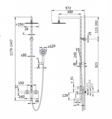 Sen cây tắm Bravat F665104C-A1-ENG