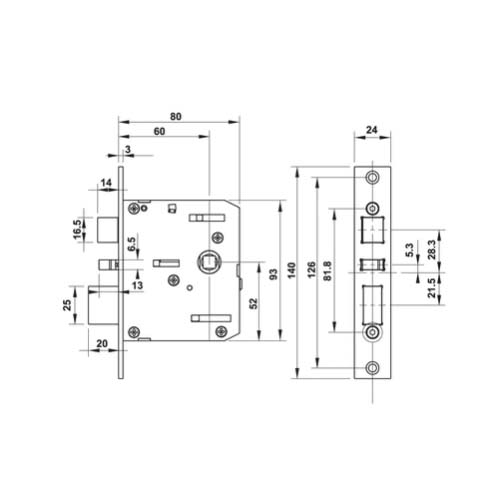 Khóa điện tử Hafele DL7100