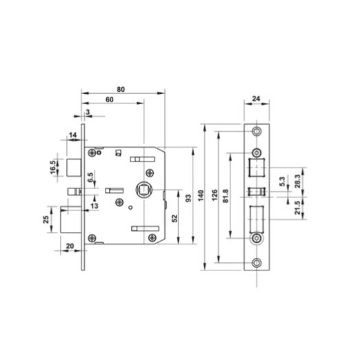 Khóa điện tử Hafele DL7100